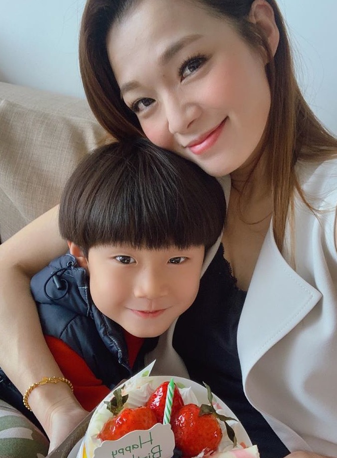 呂慧儀笑指自己日時發惡，五歲的「蟹籽」都不會害怕。（instagram圖片）