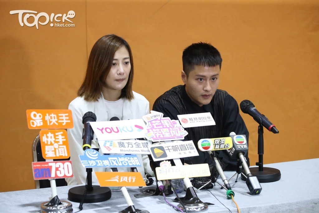 謝東閔早前陪朱智賢出席記者會。（經濟日報圖片）