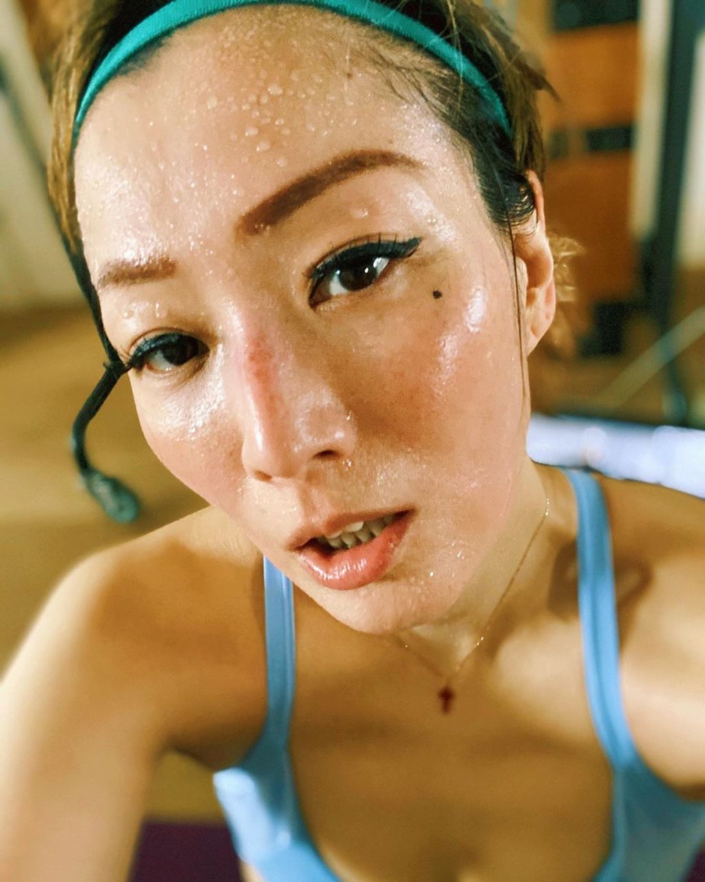 Sammi經常分享運動後爆汗照片。（instagram圖片）