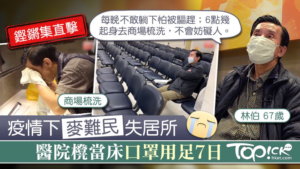 港台節目《鏗鏘集》直擊「麥難民」在疫情下的生活轉變。
