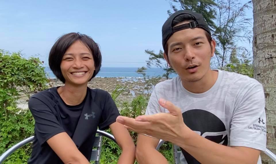 太太蕾媽原本是宥勝的助手，後來二人結婚組織家庭。（相片來源︰宥勝之旅fb）