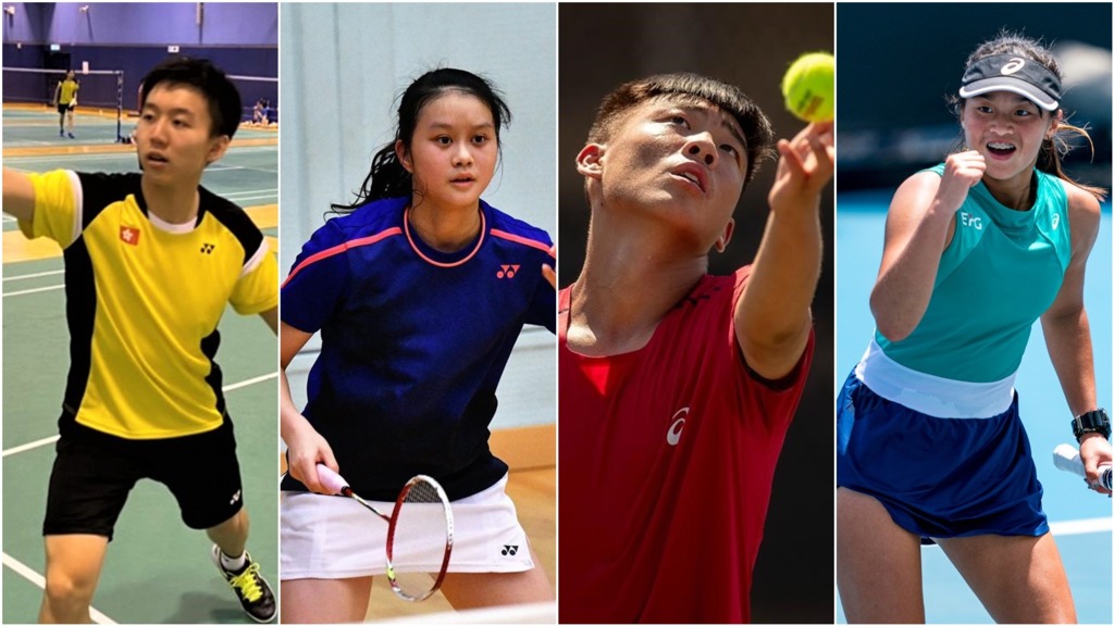 傑出青少年運動員選舉第1季度得獎名單有4位小將得獎。（體院提供）