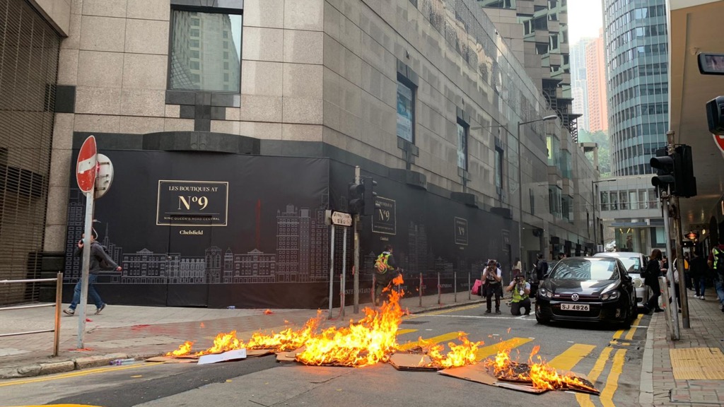 去年反修例風波引起的激進示威活動，被中央視為有恐怖主莪的苗頭。