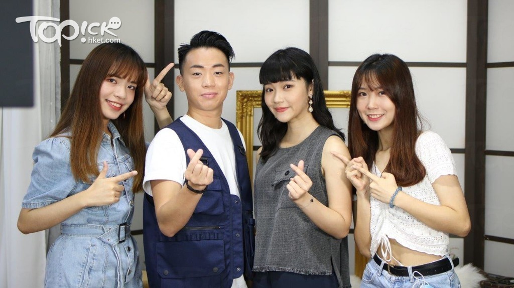 岑珈其和麥可怡齊齊接受TOPick主持的考驗。（越玲瓏 攝）