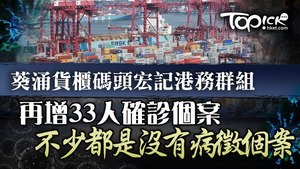 葵涌貨櫃碼頭宏記港務今日再多33人確診。