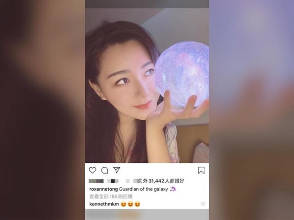 靚湯回覆三個打哈欠的Emoji。（取自湯洛雯IG）