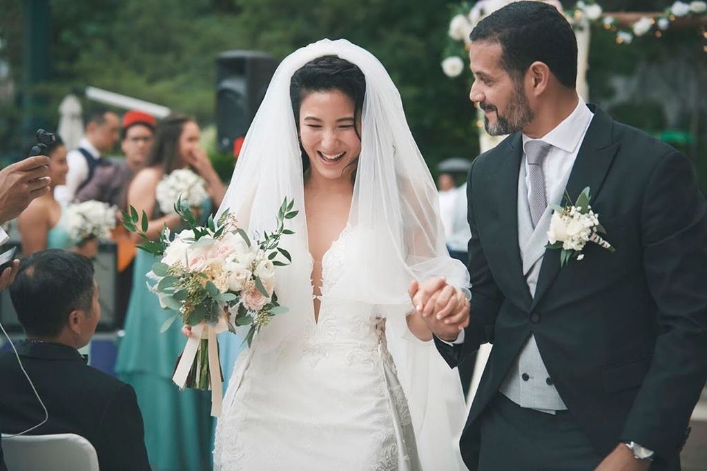 原子鏸於去年與摩洛哥型佬結婚。（取自instagram）