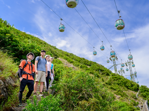海洋公園將首次開放纜車下的行山徑。（圖片由海洋公園提供）