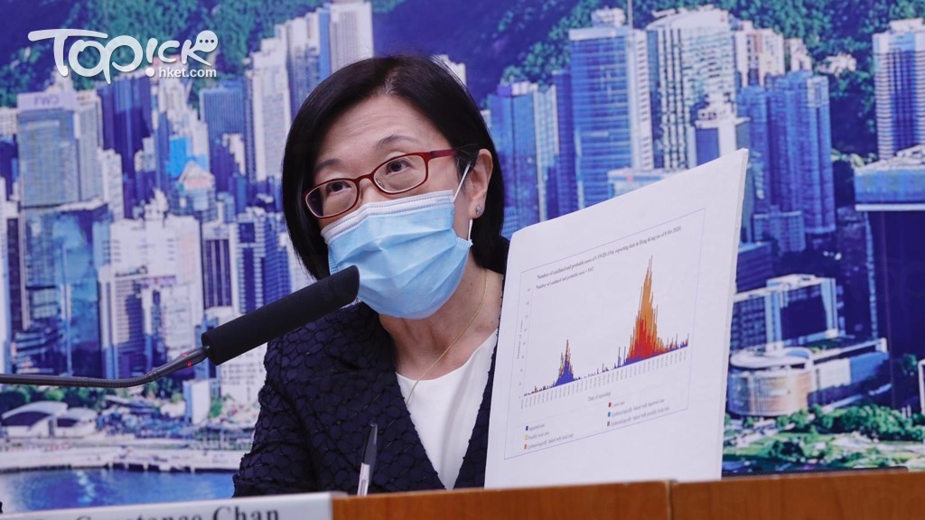 衞生署署長陳漢儀提現時疫情有上升趨勢。（陳靜儀攝）