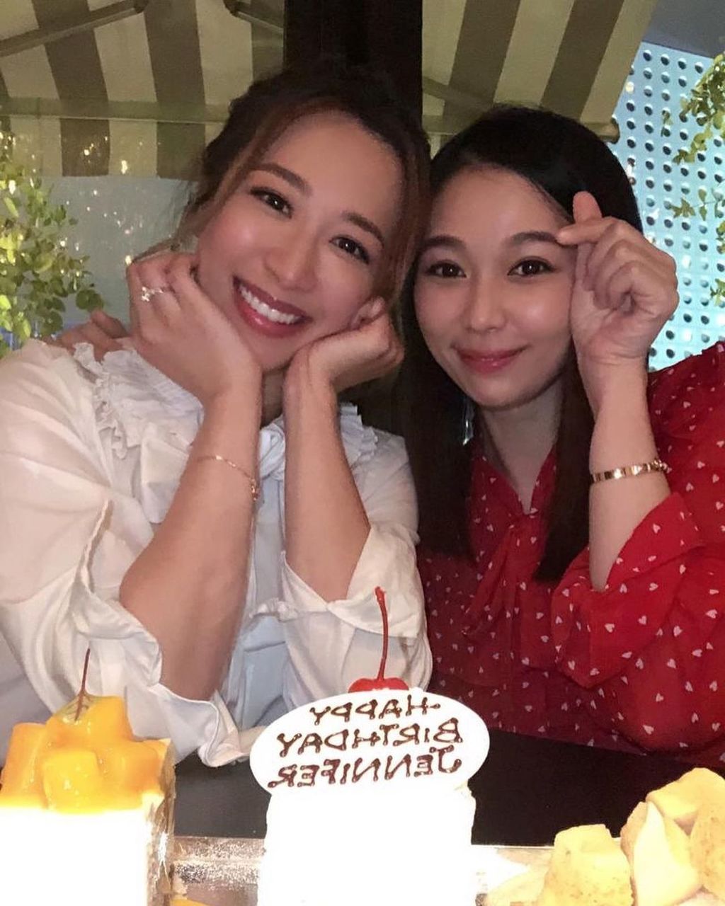 楊秀惠為岑杏賢補祝生日。。（取自instagram）