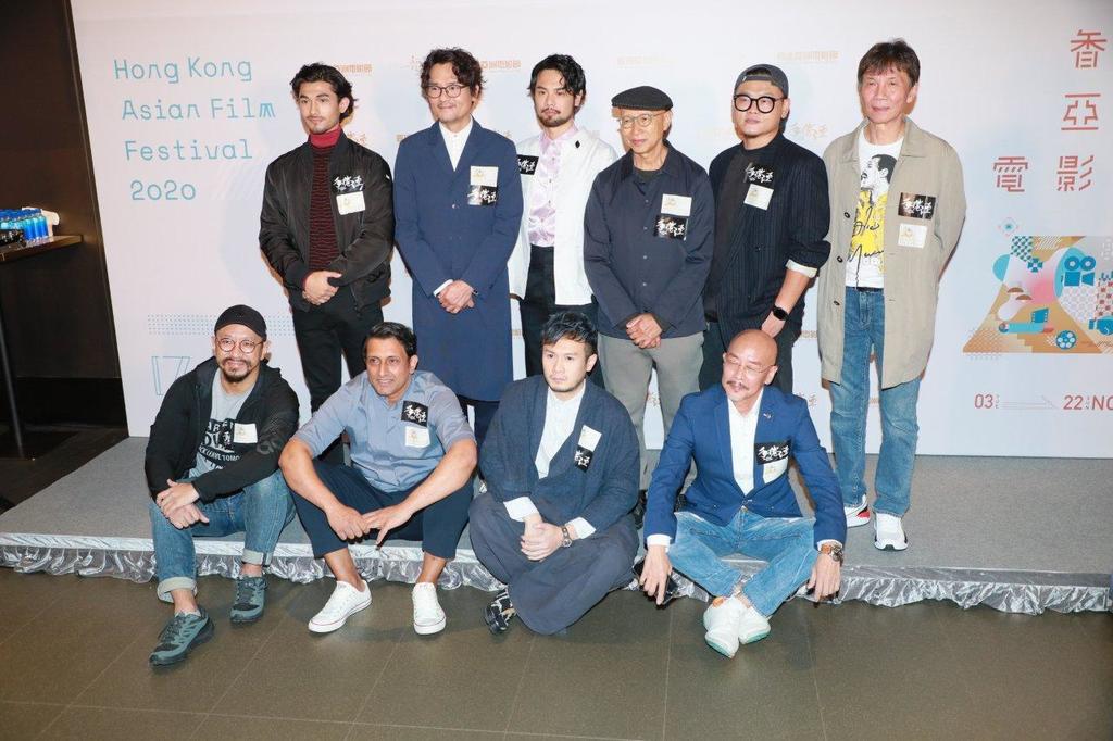 林家棟、太保，導演陳健朗、袁富華、白只、杜燕歌等出席首映。（東星圖片）。