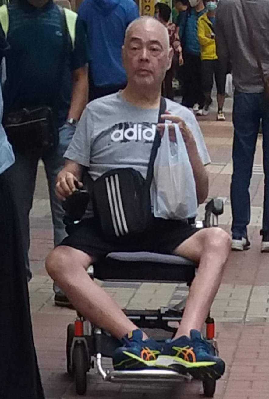 網上流傳張偉文激瘦近照。（網上圖片）