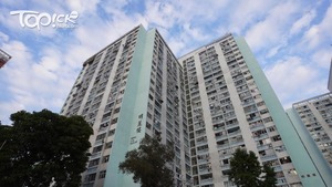 彩雲邨明麗樓3單位4人確診。（林宇翔攝）
