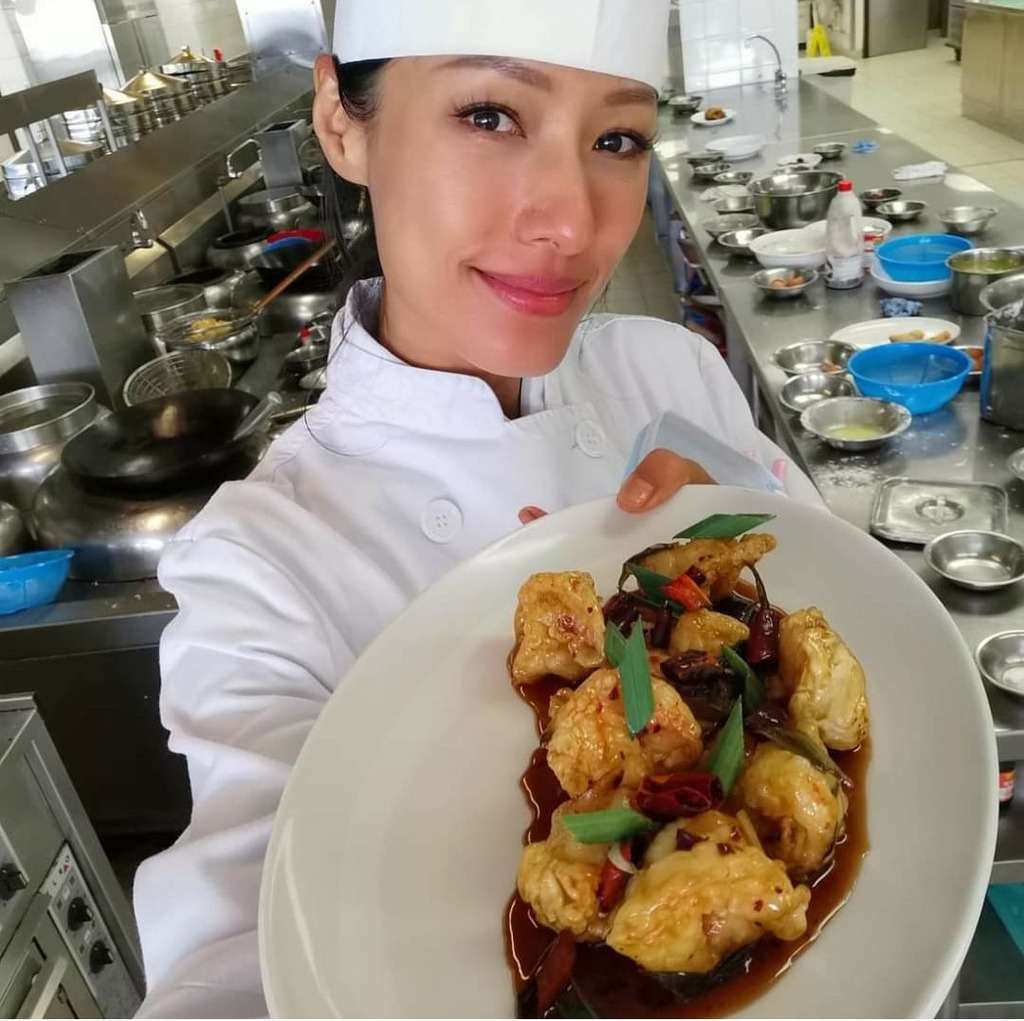 在中華廚藝學院學習到的宮保蝦球。（圖片：被訪者FB）