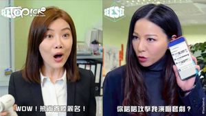 滕麗名化身「珍妮佛羅培茲」神還原手遊廣告，與吳沚默宣傳《開心速遞》與《陀槍師姐2021》。