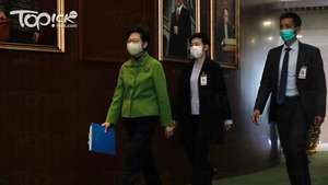 特首林鄭月娥今（4日）出席立法會行政長官答問大會。（陳靜儀攝）