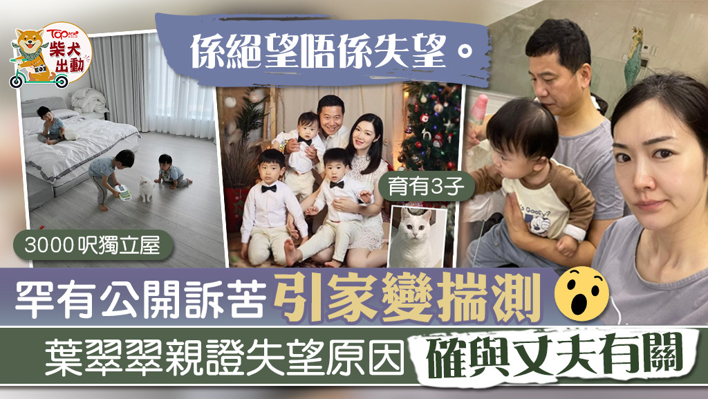 葉翠翠日前指「好失望」引起網民揣測。