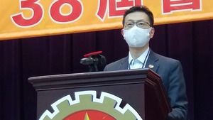 吳秋北稱，工聯會是最堅定真誠的愛國愛港力量主力軍。（工聯會Facebook圖片）