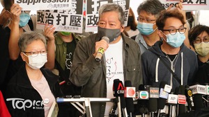 黎智英李柱銘等7人今早求情，8.31案下午判刑。（梁偉榮攝）
