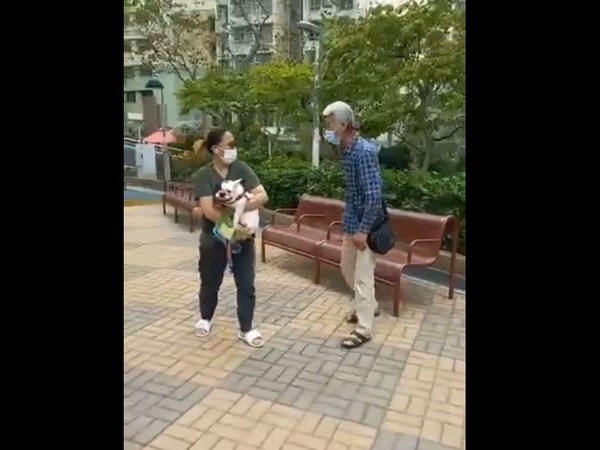 伯伯用粗口問候外傭全家。(影片截圖)