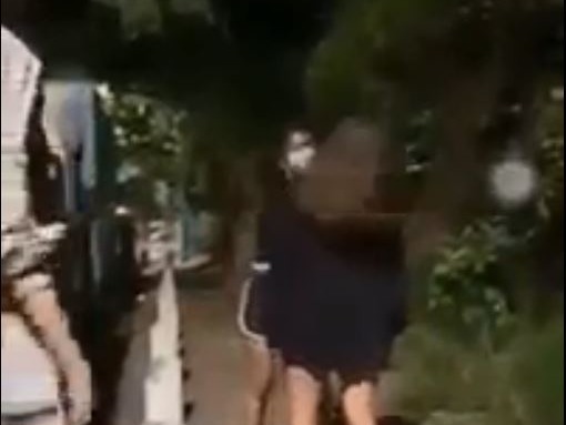 天水圍有少女被2人年齡相若的少女施襲。(網上影片截圖)