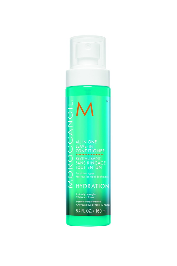 Moroccanoil多效免沖洗滋潤護髮乳可柔順並保濕,使頭髮滋養長達72小時。配方富含摩洛哥堅果油、氨基酸和天然衍生的超級食品,可滋養頭髮,防止水分流失,還改善頭髮的可梳理性,並防止斷裂和熱損傷。($260 / IL COLPO)(品牌提供)