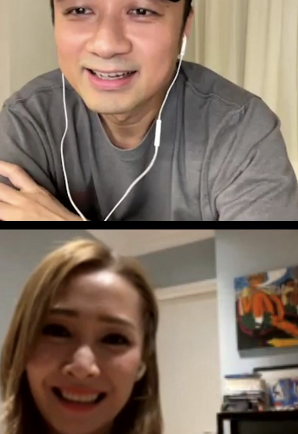 基仔開live，關心妍也連線支持。