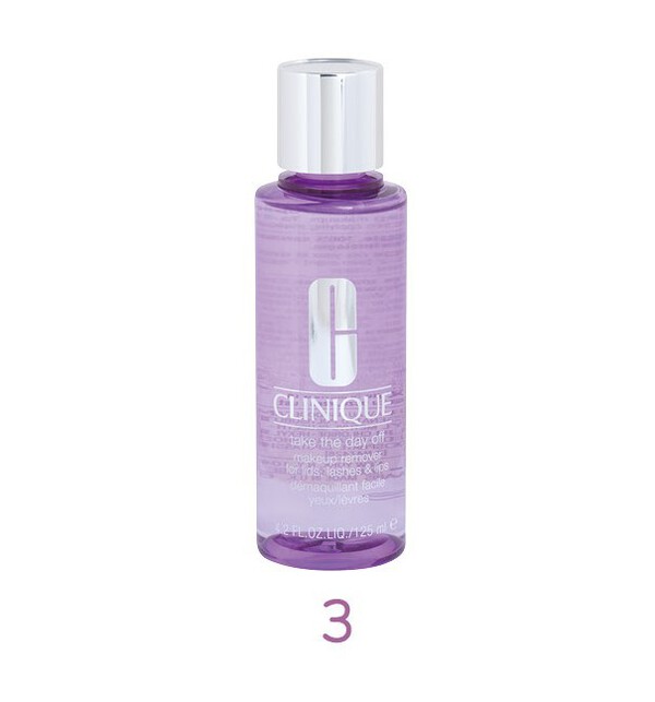 CLINIQUE 眼部及唇部卸妝液。