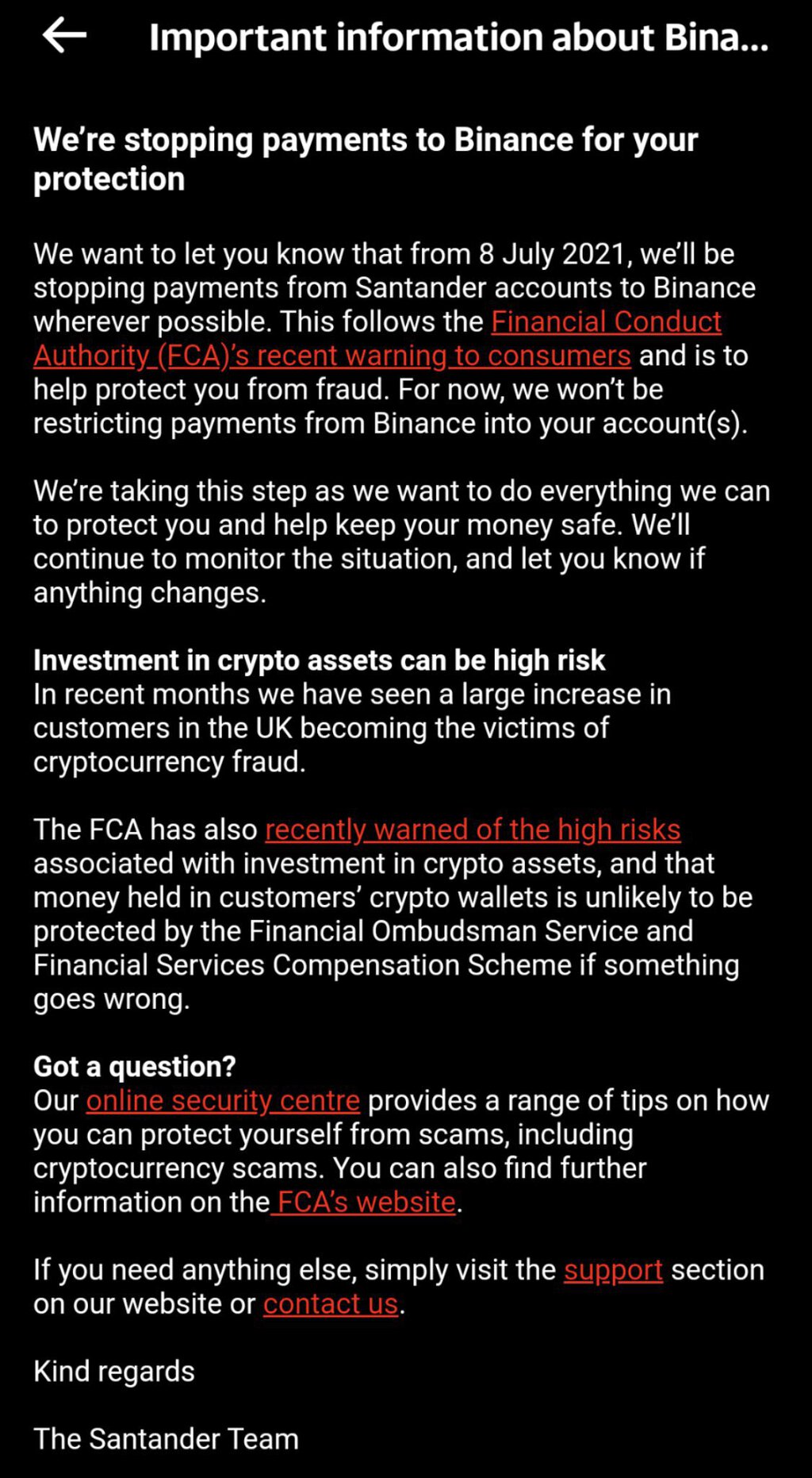 封殺幣安】多間英國銀行限制客戶以信用卡向幣安付款英國滙豐也在內