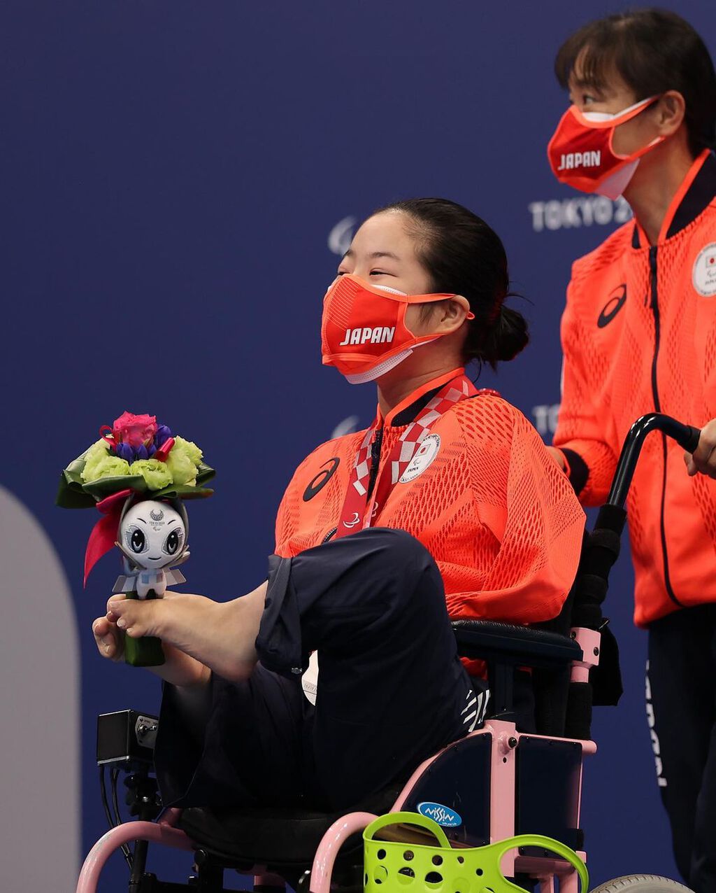 14歲的山田美幸勇奪S2級100米背泳銀牌。（IG圖片）