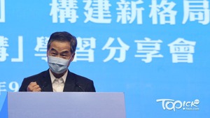 全國政協副主席梁振英。（陳靜儀攝）