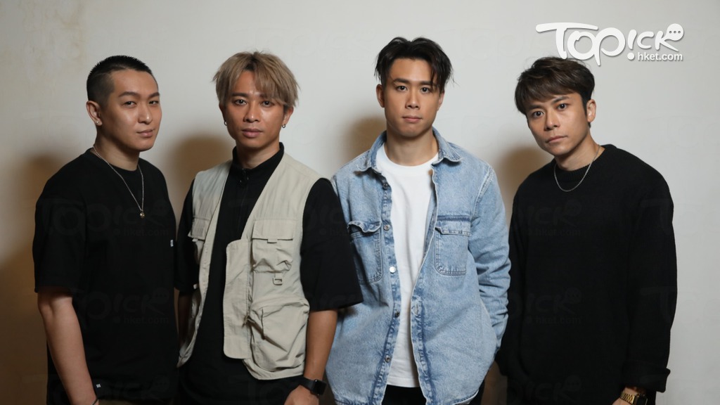 ONE PROMISE成員（左起）：低音結他手Sora、主音文迪、鼓手Anton、結他手天衡。（湯致遠攝）