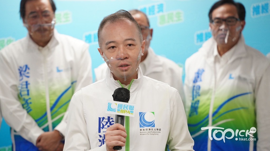 陸瀚民參選選委會界別。（林宇翔攝）