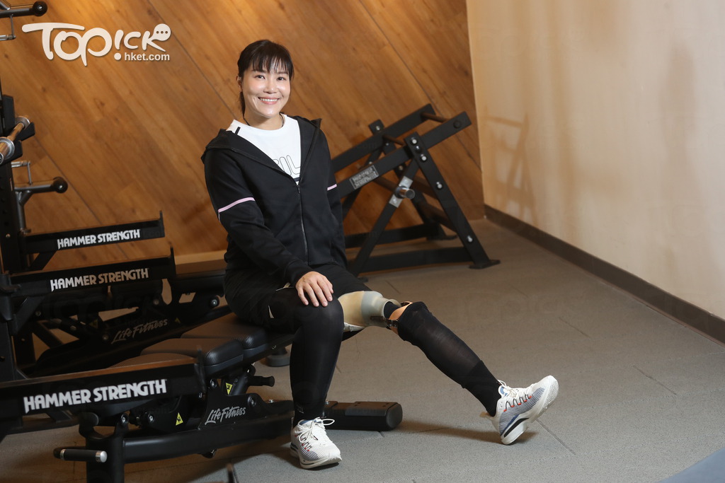 余翠怡希望三年後出戰巴黎殘奧。今屆香港殘奧運動員多了關注，但她感慨說，若早幾屆就直播賽事，市民對殘疾人士參與運動會的支持度或很不一樣。（黃建輝攝）