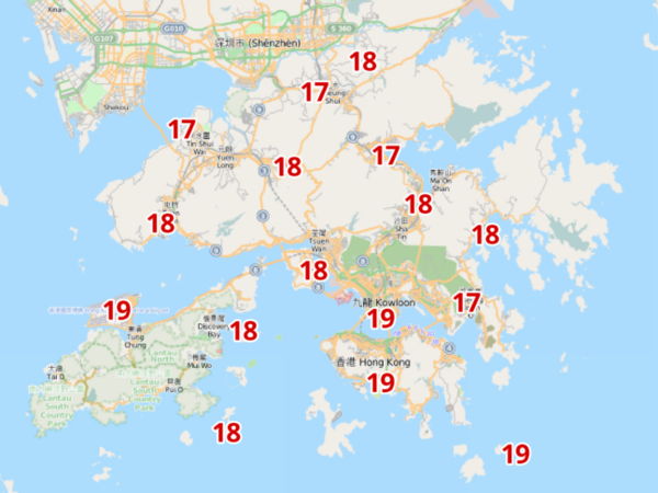 明早(12曰)市區氣溫約18度,日間回暖至約25度。(天文台網頁截圖)