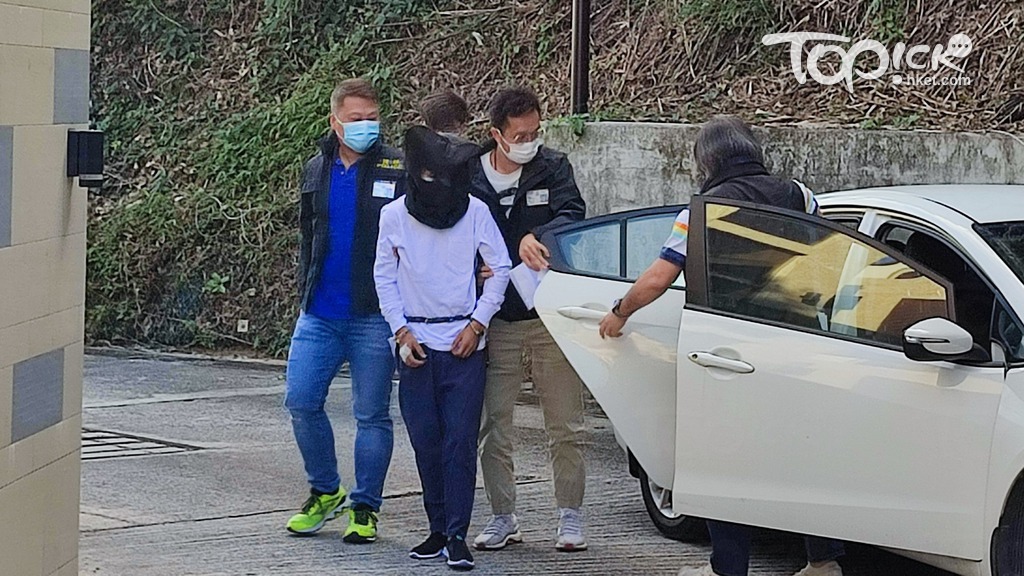 男子疑企圖爆竊村屋被捕。（曾秋文攝）