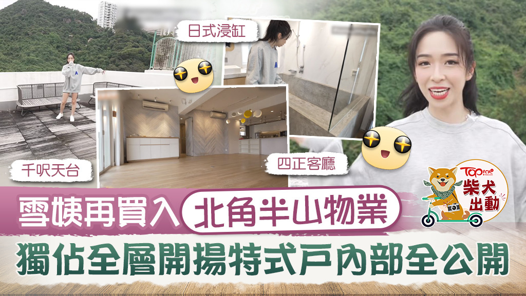 富貴KOL雪姨再買入北角半山物業，獨佔全層開揚特式戶內部全公開。