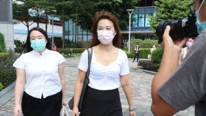 民主黨下月審理革除梁翊婷（中）黨籍。（經濟日報資料圖片）