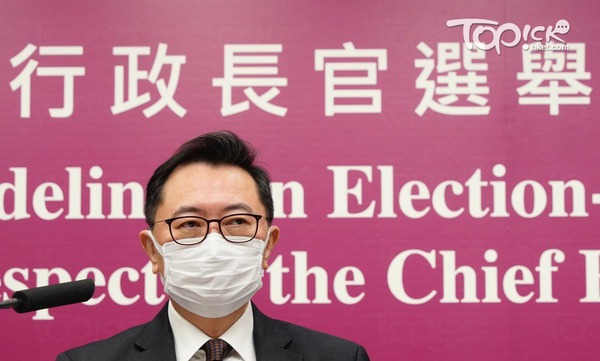 選管會主席馮驊。(馮漢柱攝)