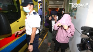 1男1女行山客右小腿位置懷疑被野豬咬到受傷。（曾秋文攝）