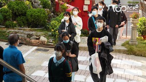 中學復課首日即安排全校復課。(林宇翔攝)