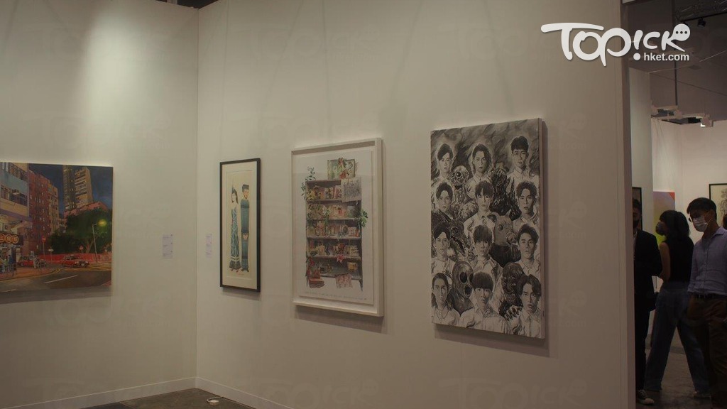 MIRROR的畫作現身Art Basel。（攝影：Eric）