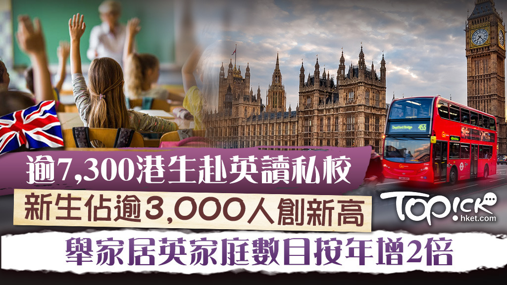 目前有超過7,300名香港學生赴英留學。