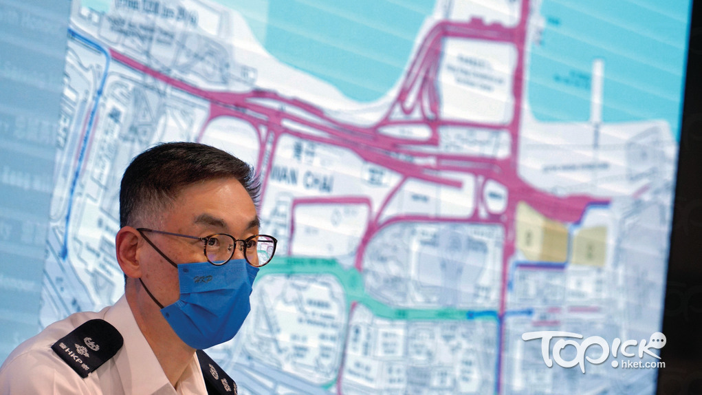 港島總區高級警司（行動）-廖珈奇。(梁偉榮攝)