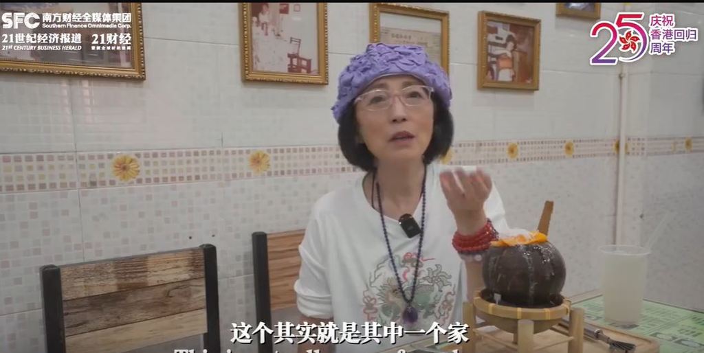 苑瓊丹接受內地媒體訪問。（影片截圖）