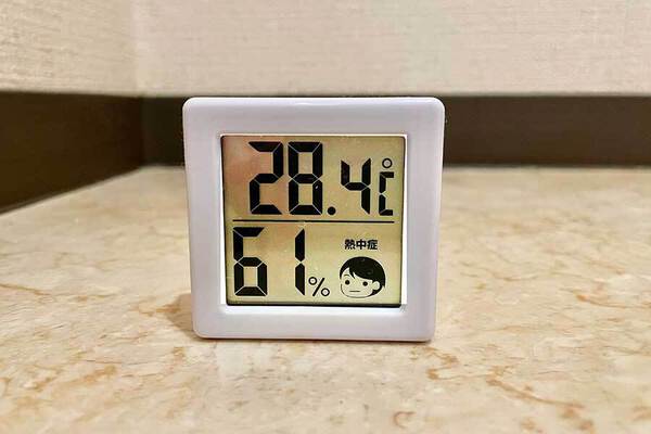 實驗開始時,房間溫度為28.4度,濕度61%。(圖片來源:Hint-Pot)