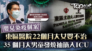 東區醫院兒科深切治療部女嬰中午離世，35個月大男童確診曾抽筋6次。