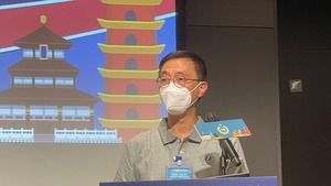 文化體育及旅遊局局長出席更生先鋒領袖「青年國民教育系列︰尋根文化之旅」誓師儀式。(楊潤雄fb)