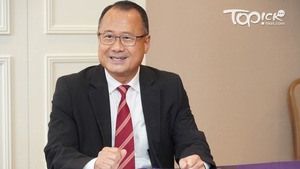 全國政協常委、香港中華總商會永遠名譽會長蔡冠深。（陳國峰攝）