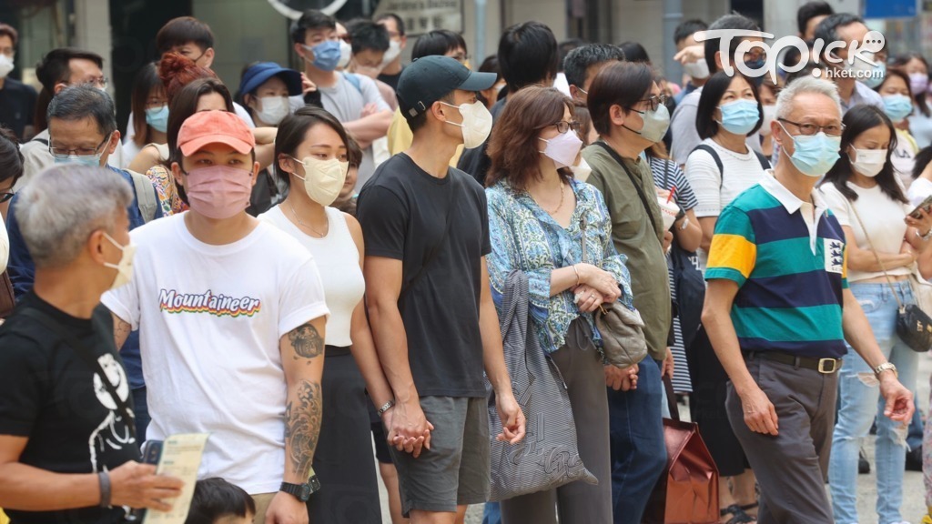 本港新增5,535宗確診個案。（陳靜儀攝）